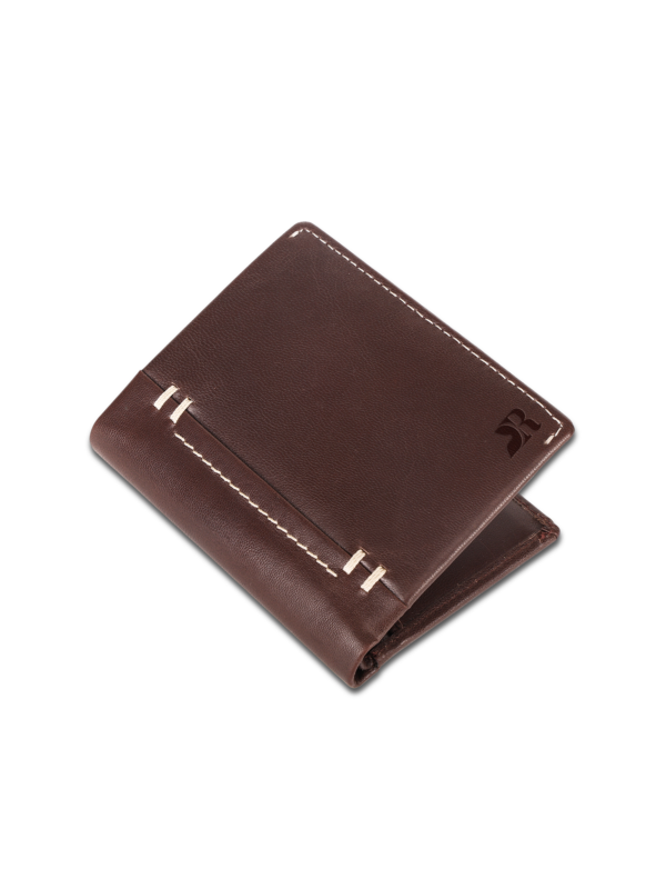 Genuine Leather Vertical Bifold Wallet | 12 Card Slots