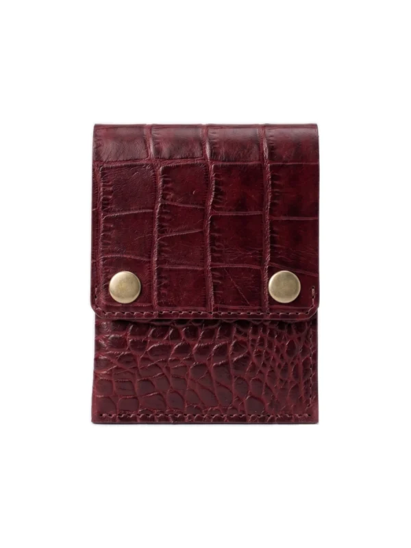 red leather wallet for men